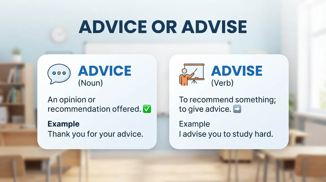 advice or advise