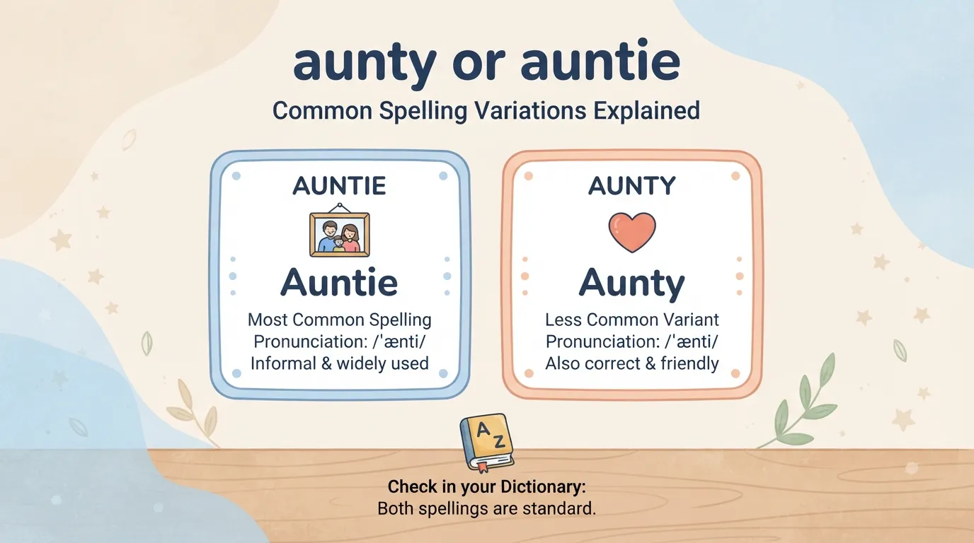 aunty or auntie