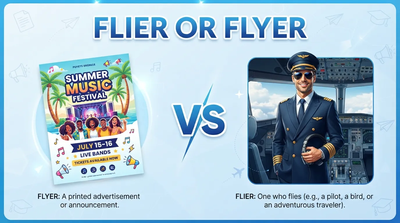 flier or flyer