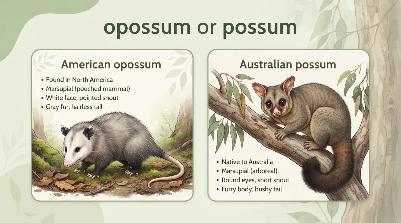 opossum or possum
