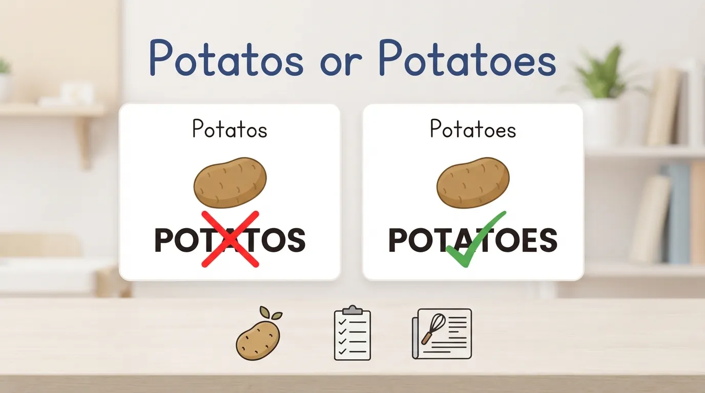 potatos or potatoes