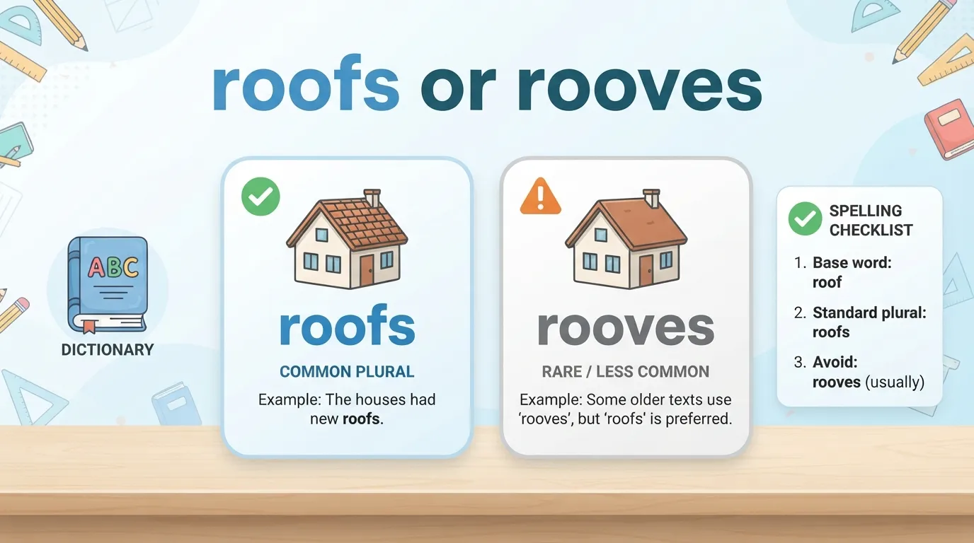 roofs or rooves