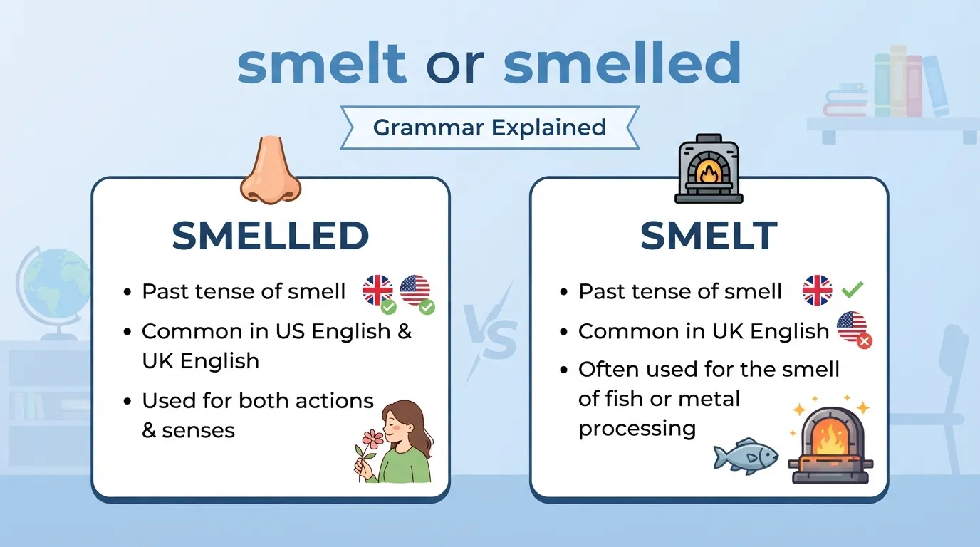 smelt or smelled