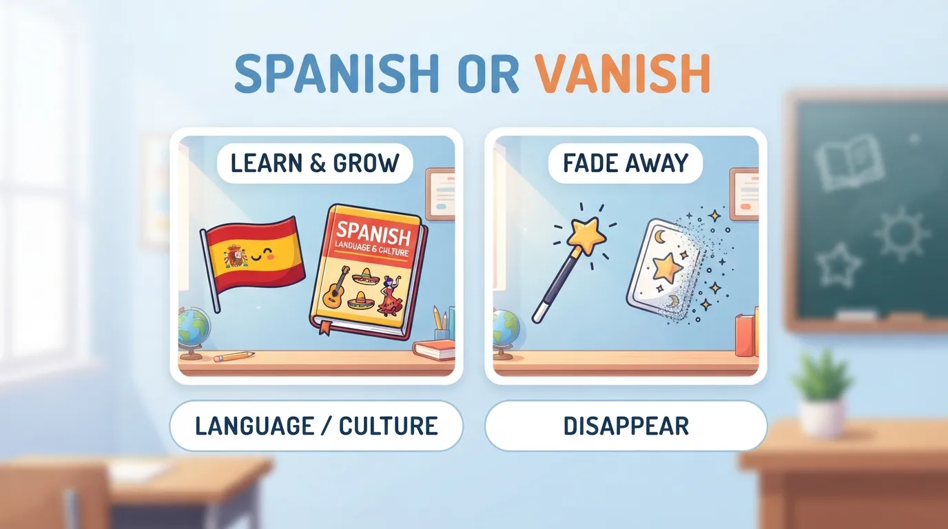 spanish or vanish