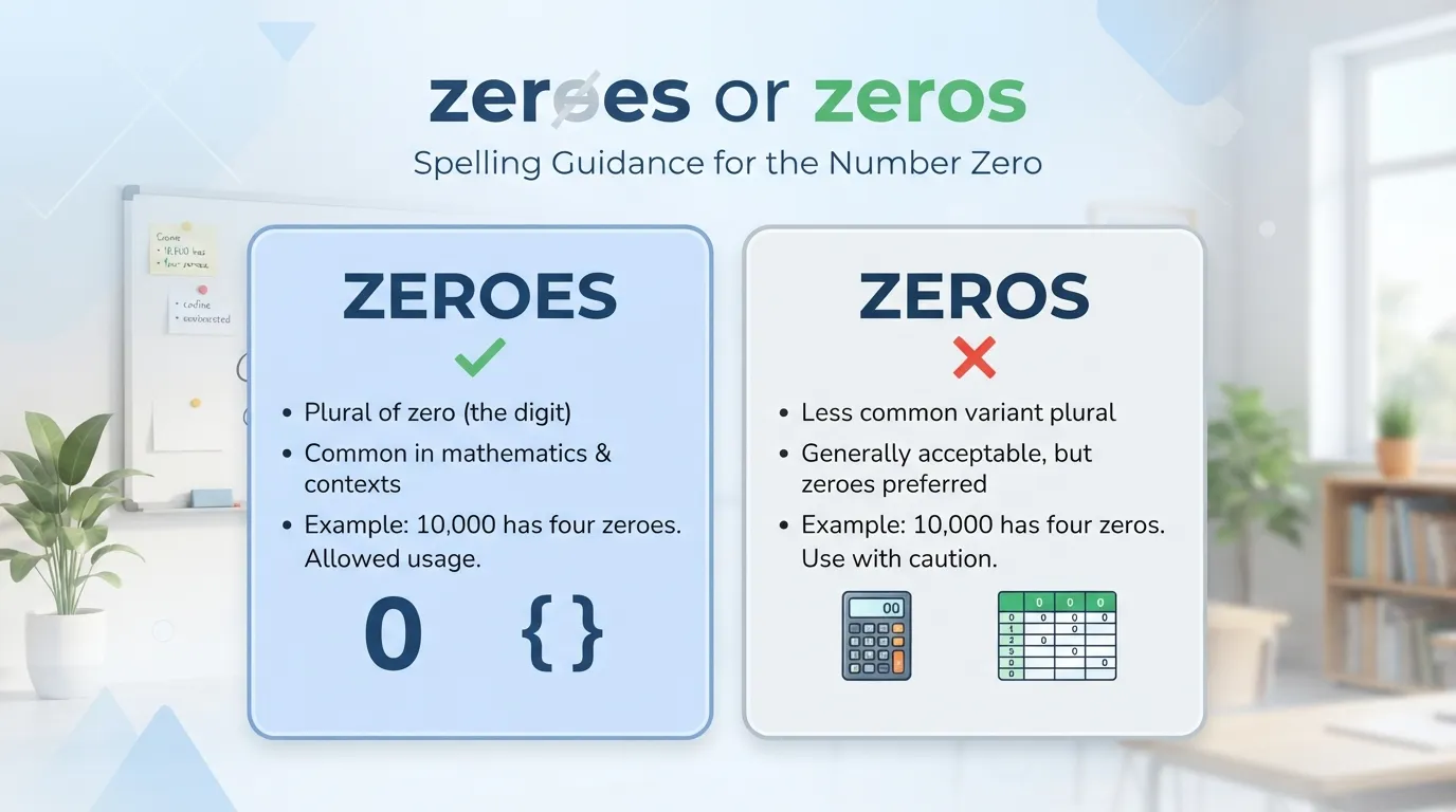 zeros or zeroes