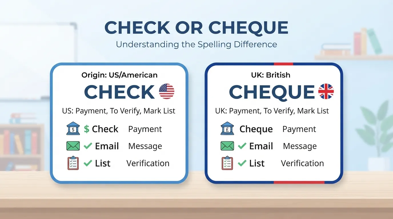 check or cheque