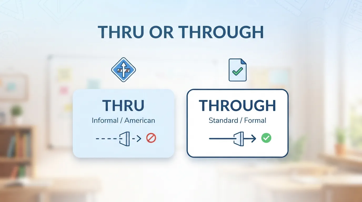 thru or through