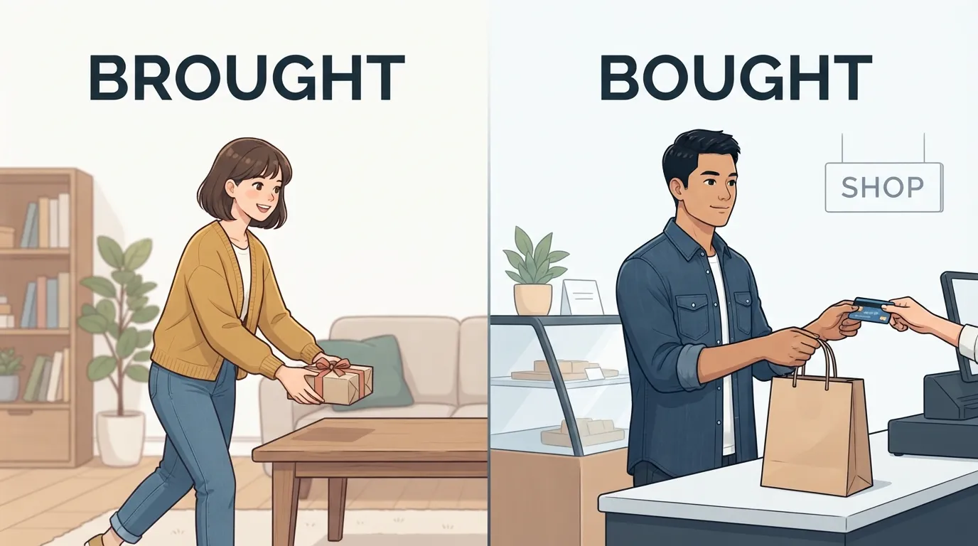 brought or bought