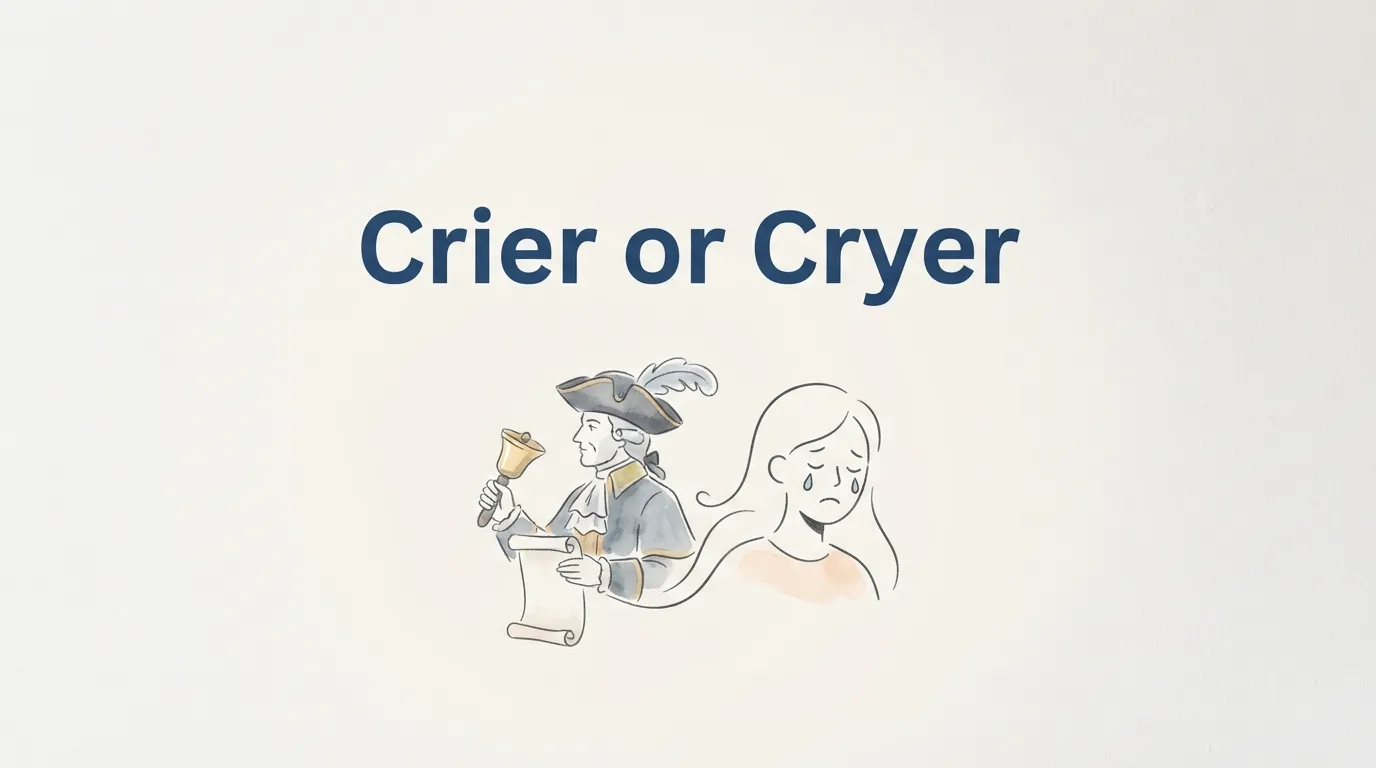 crier or cryer