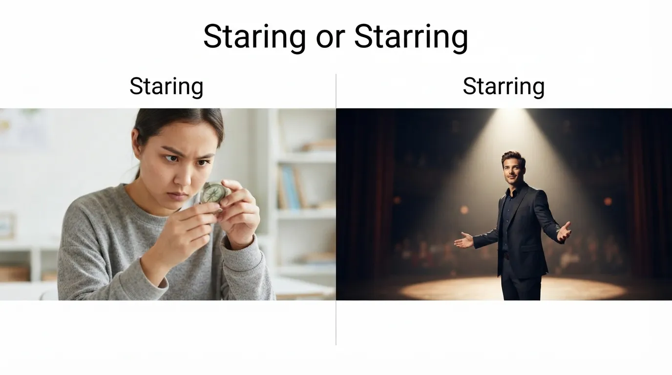 staring or starring