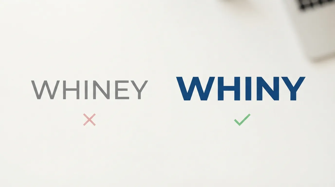 whiney or whiny