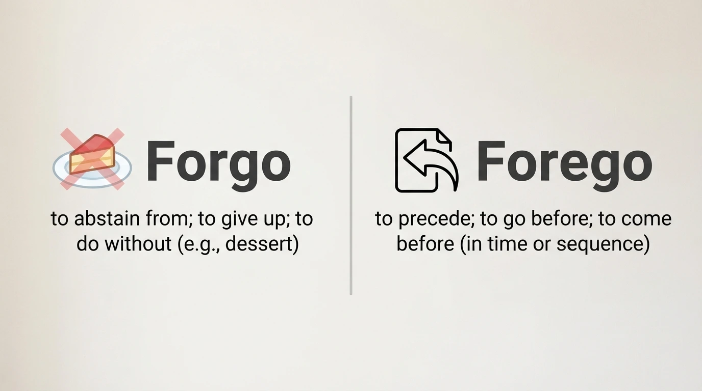 forgo-or-forego